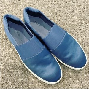 Vince Satin Slip-On Sneakers